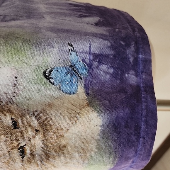 The Mountain 10 Kittens Classic Cotton T-Shirt Unisex size Medium Tie Dye Purple - Picture 6 of 10